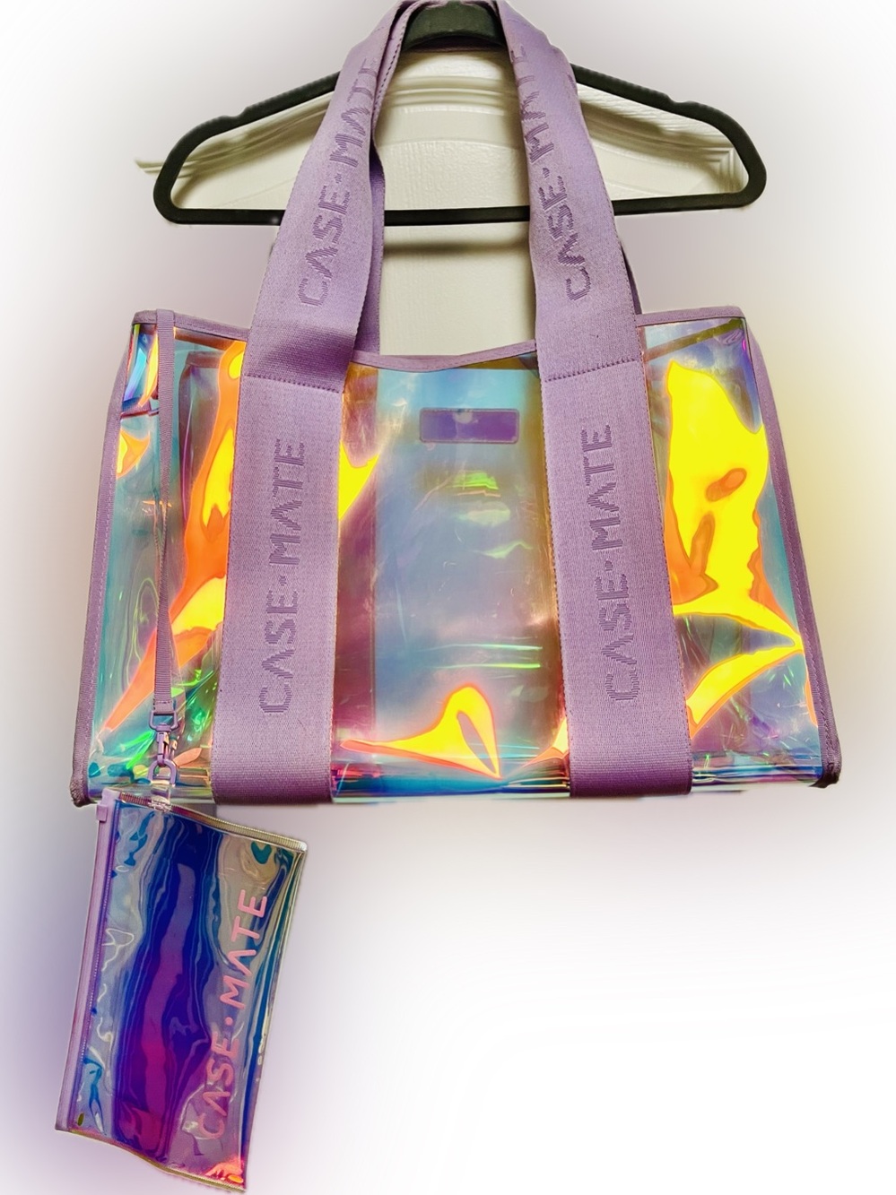 Case-Mate Soap Bubble Classic Large Jelly Tote Bag with Pouch